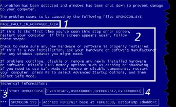 Самые распространенные коды ошибок синего экрана смерти Что значит код ошибки в windows